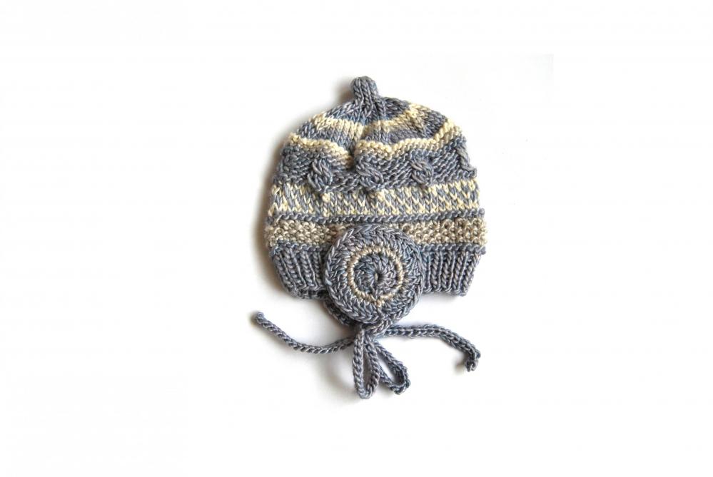 Newborn Silk/wool Hat, Very Soft, Warm And Cosy